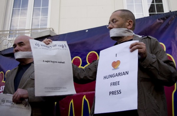 Protest la Ambasada Ungariei